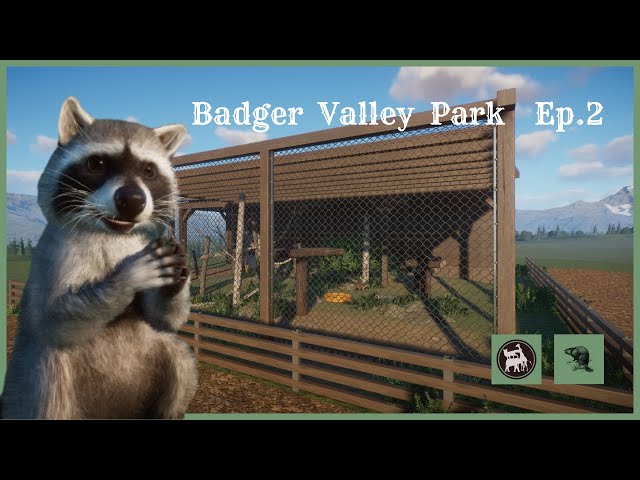 Realistic Raccoon Enclosure | Badger Valley Park | Planet Zoo | Speed Build | Ep.2