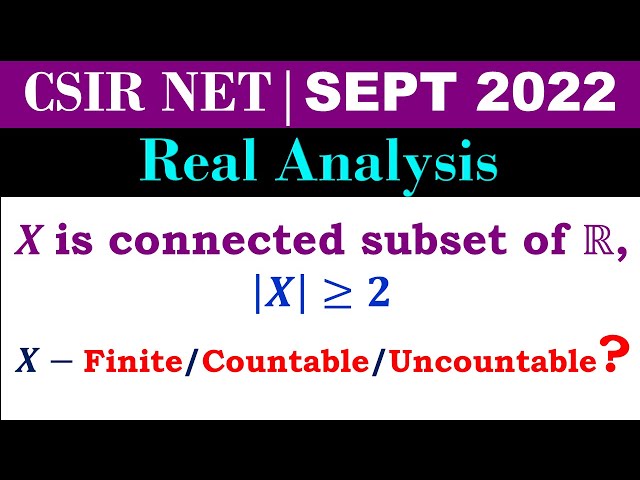 #csirnet #mathematics #Sept2022 | Finite, Countable, or Uncountable