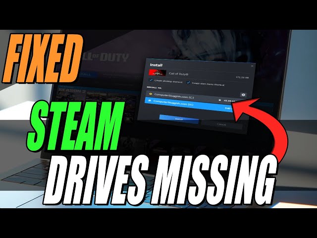 Fix Steam Storage Missing Unable To Install Games (Steam Only Showing C Drive)