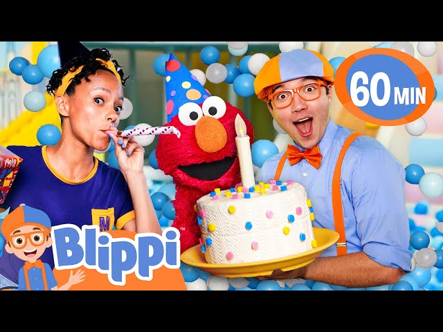 Elmo's Birthday Surprise with Blippi! Educational @SesameStreet Videos for Kids