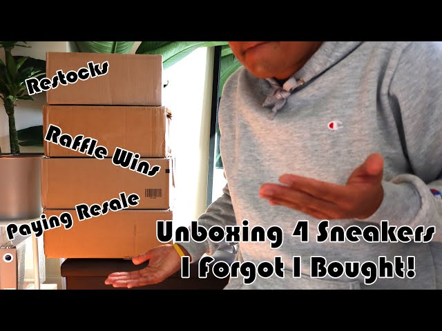 Unboxing 4 Sneakers I Forgot About! 🤷‍♂️ | Raffle Wins, Restocks, Resale Purchases, etc.!