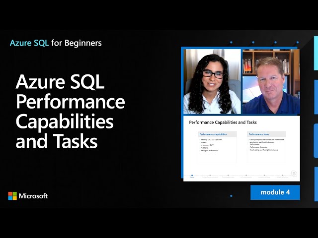 Azure SQL Performance Capabilities and Tasks | Azure SQL for beginners (Ep. 34)