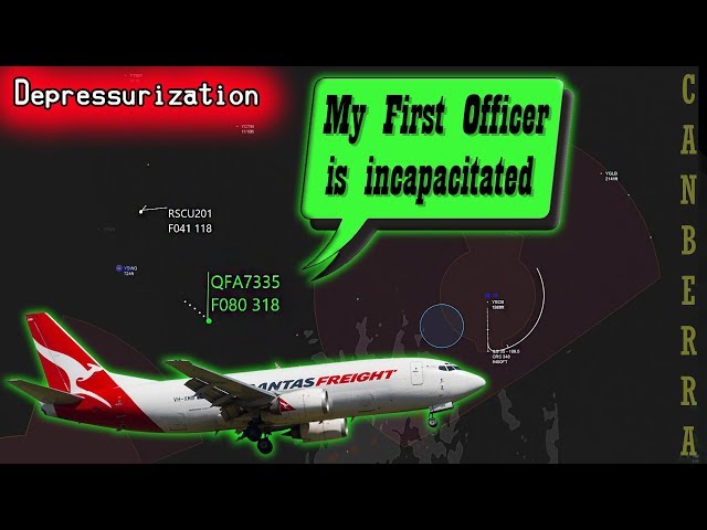 [REAL ATC] Qantas suffers depressurization | Pilot becomes incapacitated