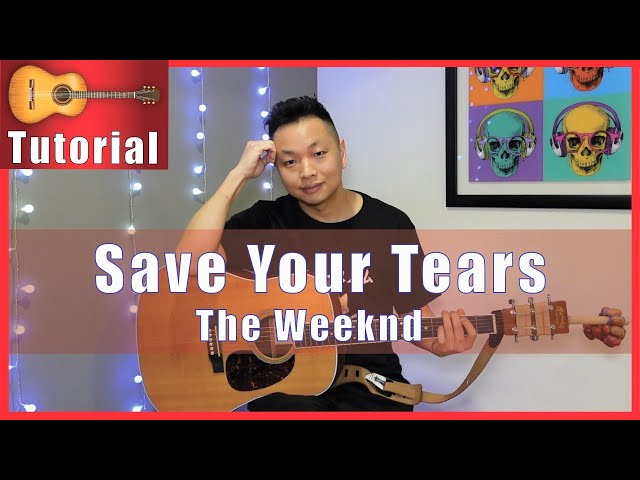Save Your Tears - The Weeknd Guitar Tutorial SUPER EASY!