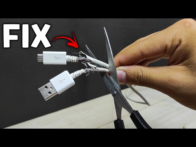 Never throw away the original charging cable. Fix them easily