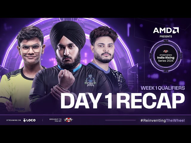 AMD Presents UE India Rising Series 2024 | BGMI | Semi Finals Week 1 Day-1 Highlights