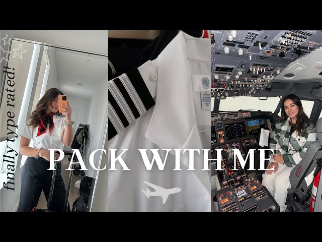 pack with me for my first trip as a 737 pilot! + recap of my training experience