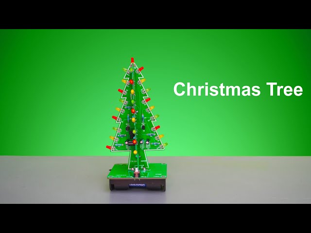 JLCPCB 1&2 Layer PCB Assembly DIY Project Christmas Tree