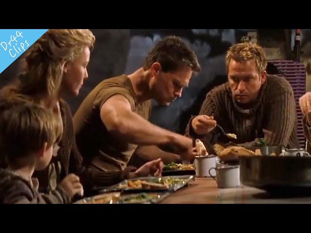 Kurt Russel eating Dinner Scene in movie [Soldier 1998]