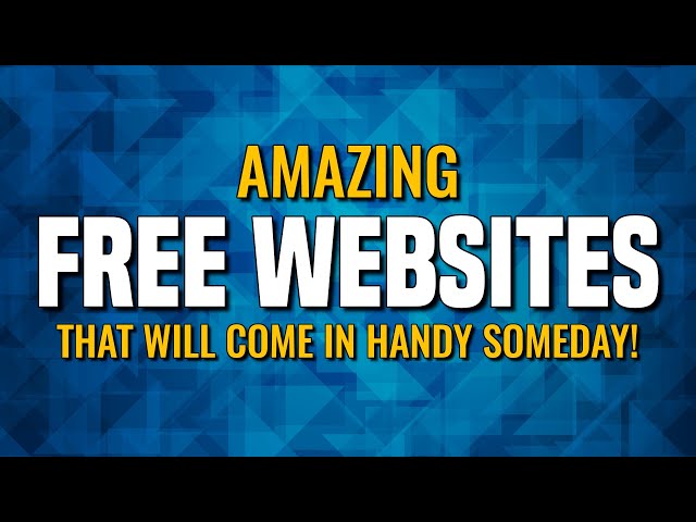 10 AMAZING FREE WEBSITES!