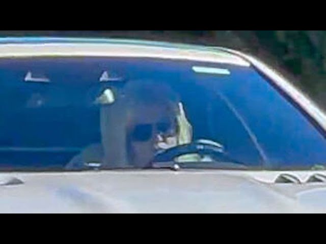 Britney Spears Takes Her Eyes Off The Road While Cruising Incognito In Blonde Wig