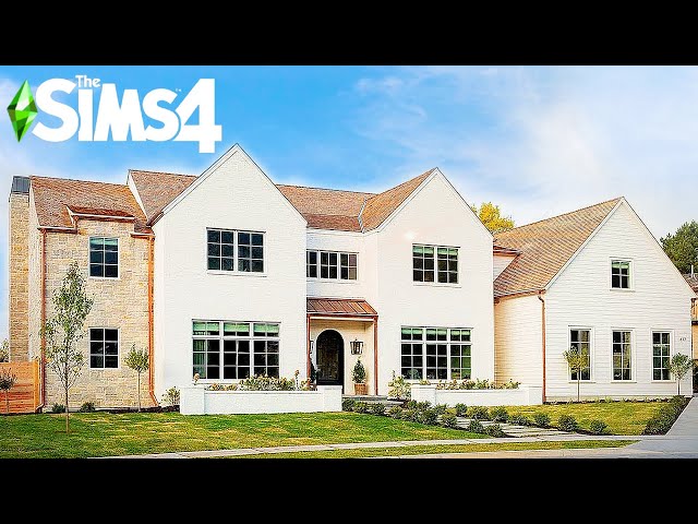 🏠 LARGE FAMILY OF 7 DREAM HOME ~ Curb Appeal Recreation: Sims 4 Speed Build (No CC)