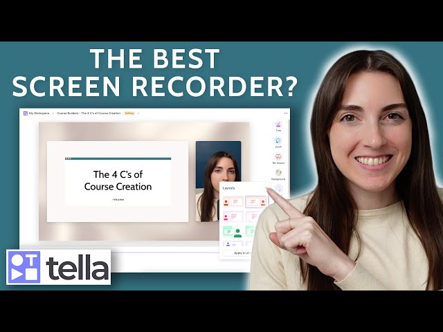 How to record yourself and screen at the same time with Tella