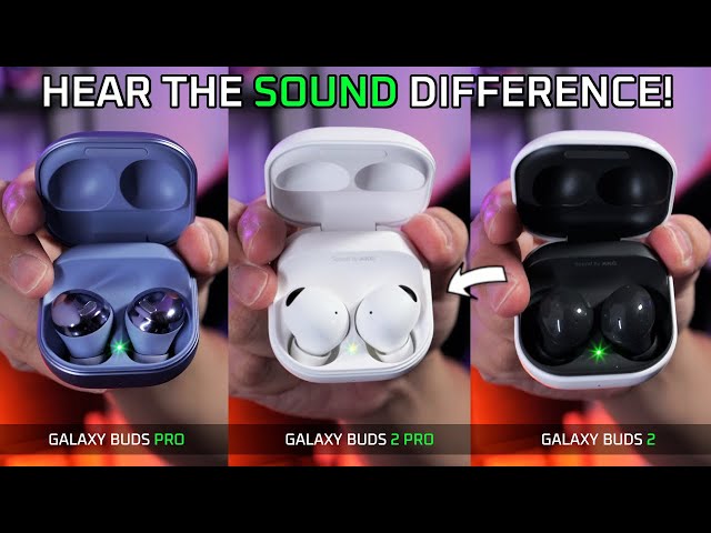 Samsung Galaxy Buds 2 Pro vs Buds Pro vs Buds 2 SOUND Comparison 🔥