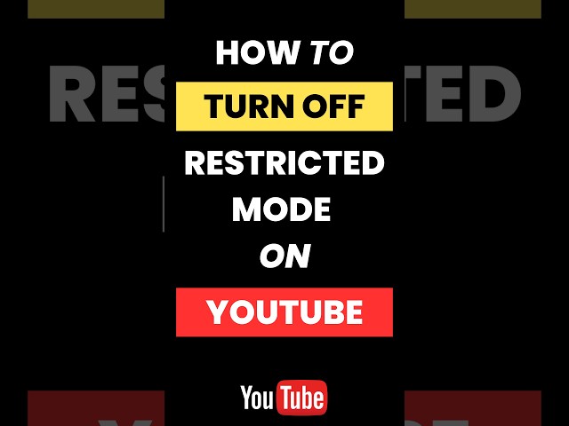 #howto Turn Off Restricted Mode on YouTube #youtubetricks #guide