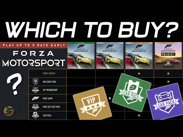 BEFORE YOU BUY Forza Motorsport PREMIUM-DELUXE-STANDARD Editions Comparison Forza Motorsport DLC/VIP