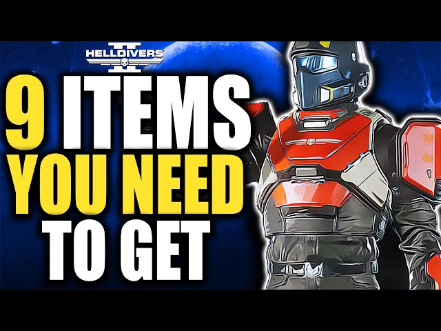 Helldivers 2 - 9 BEST WARBOND ITEMS EVERY PLAYER SHOULD BUY to MAKE IT EASY