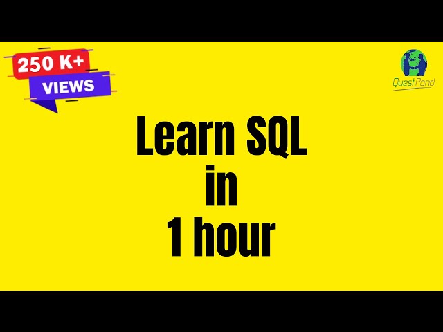 Learn SQL in 1 Hour | SQL Tutorial for Beginners | SQL Tutorial Step by Step