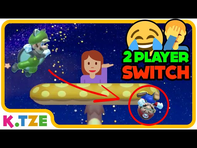 Super Mario 2 Player Switch 😂💁‍♀️ Galaxy Fail | K.Tze