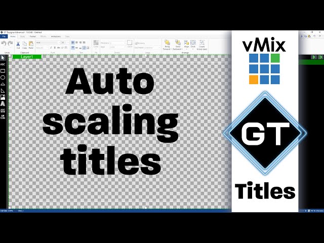 Auto Scaling Titles- How to use the Bounding feature in vMix GT.