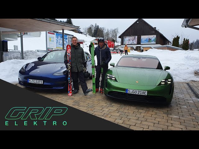 Porsche Taycan 4S vs. Tesla Model 3 Performance | GRIP Elektro