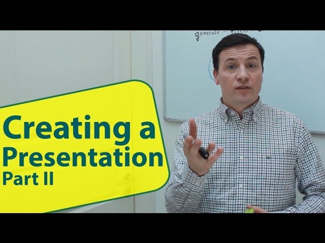 Creating  an inspirational presentation with Neil Collins, part 2. Business English lesson.