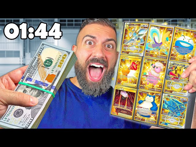 15 Minutes To Find The BEST Pokemon Cards ($1,000 Challenge)