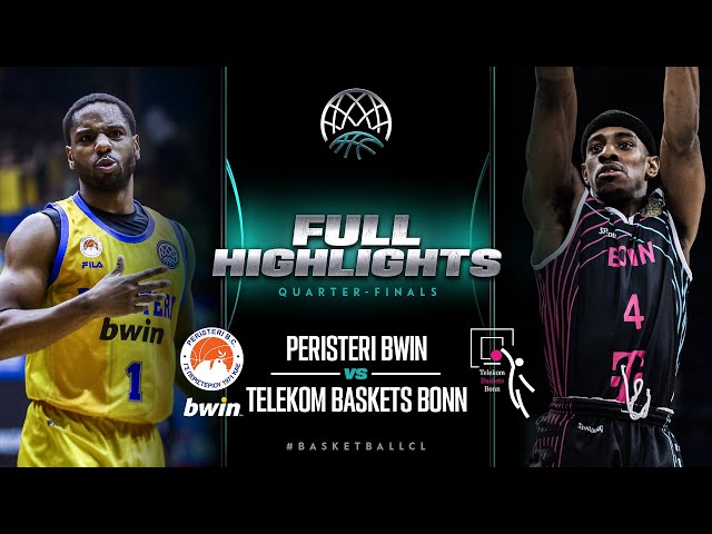 Peristeri bwin v Telekom Baskets Bonn | Quarter-Finals Full Highlights | #BasketballCL 2023-24