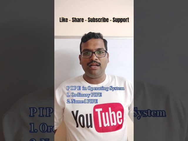What is PIPE in Operating System? || Ordinary PIPE || Named PIPE || OS Interview Questions #os
