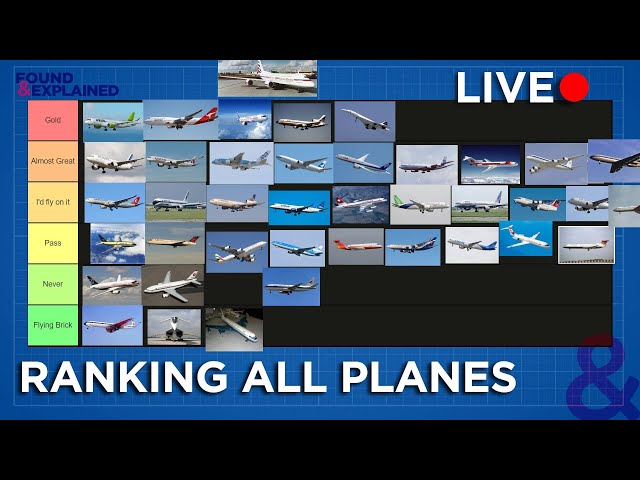What Is The Best Plane Ever Made? Ranking All The Passenger Aircraft - Live 10,000 Special