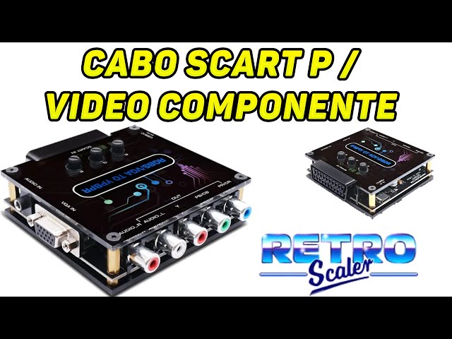 SCART  P/ VÍDEO COMPONENTE  Como melhorar a imagem do console Retro