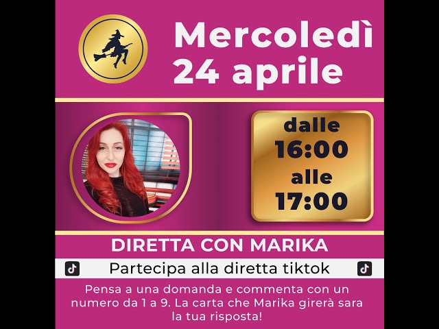 REPLICA Live tiktok del 24 04 con MARIKA.