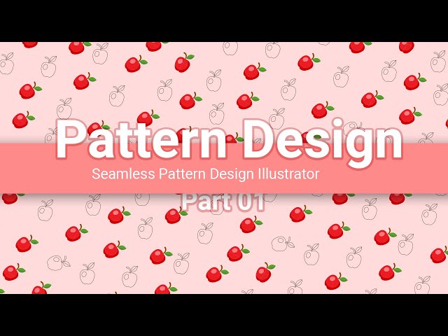 Seamless Pattern Design Tutorial Adobe Illustrator for beginners