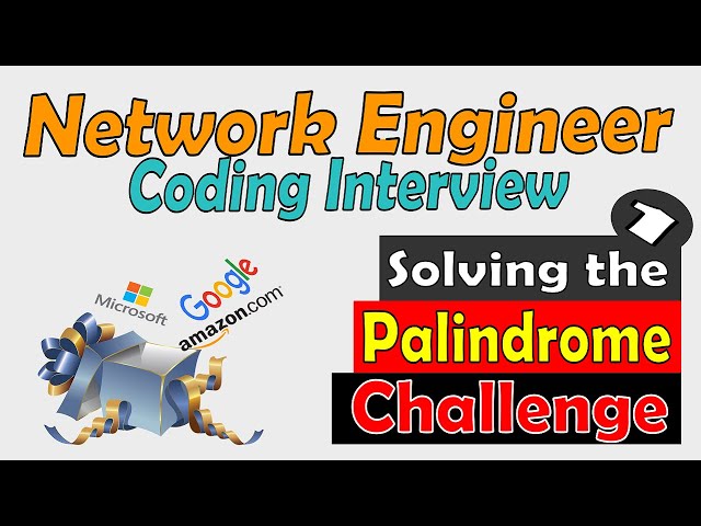Interview Question - Palindrome string Solution #1
