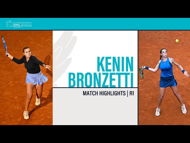 Sofia Kenin - Lucia Bronzetti | ROME R128 - Match Highlights #IBI24