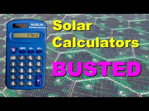 Solar calculators BUSTED!