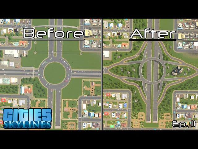 Roundabout Upgrade | Cities: Skylines | Ep. 11
