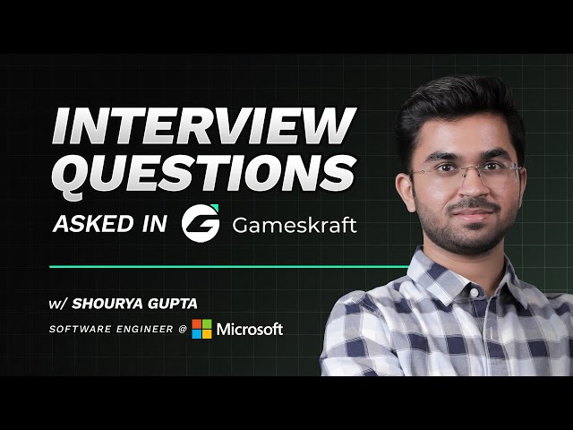 Top Questions Asked in GAMESKRAFT Interview | Placement Aptitude | Coding Ninjas