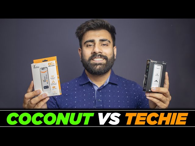 Coconut Konnect 4G Dongle vs Techie 150Mbps 4G USB Wifi Modem || Best USB Dongle in India 2022