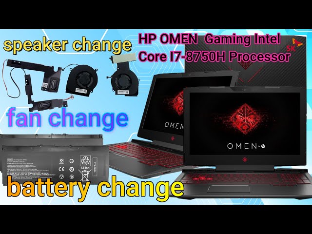 HP OMEN 15 Disassembly | HP OMEN 15-ce030TX Fan Cleaning + speaker  change+15 battery  Replacement