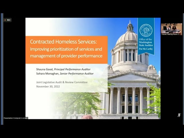 JLARC I-900 performance audit review: Contracted Homeless Services  11-30-22
