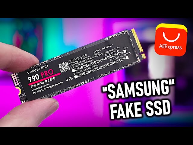 Betrug - Diese 4TB Samsung SSD von AliExpress ist FAKE