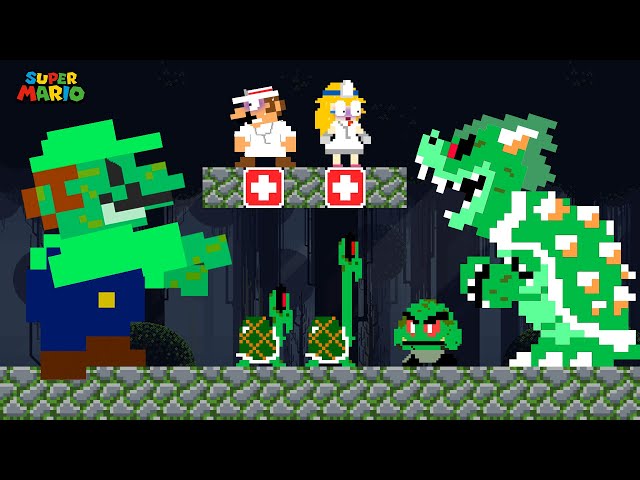 What if Dr. Mario and Peach vs Zombie Apocalypse | Game Animation