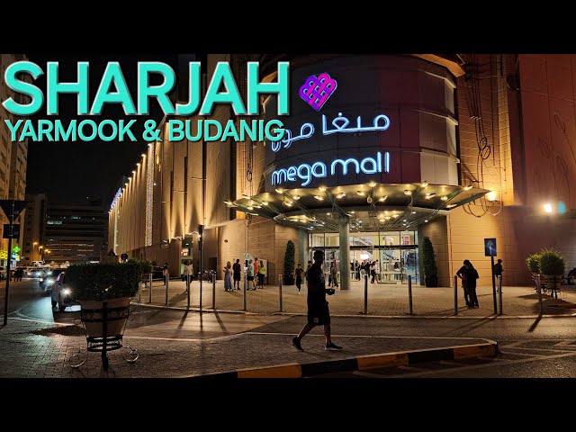 7pm Sharjah UAE Walkthrough: Explore NIGHTLIFE in Al Yarmook & Bu Danig District (4.28.24: 4K-UHD)