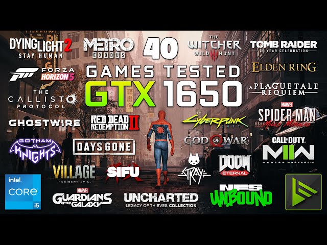 GTX 1650 Test in 40 Games in 2024
