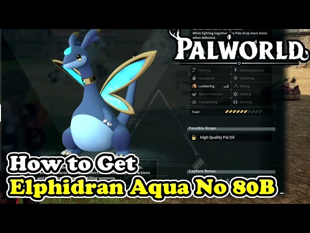 Palworld How to Get Elphidran Aqua (Palworld No 80B)
