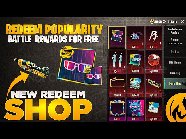 OMG 😱 | New Redeem Shop in 3.2 Update | Redeem All Old Popularity Battle Rewards For Free | Pubgm