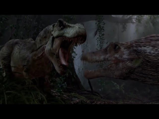 TYRANNOSAURUS REX vs SPINOSAURUS!!! (Jurassic Park 3 DEBATE)
