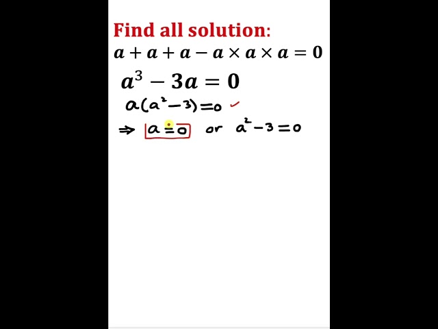Find all solutions for the equation.