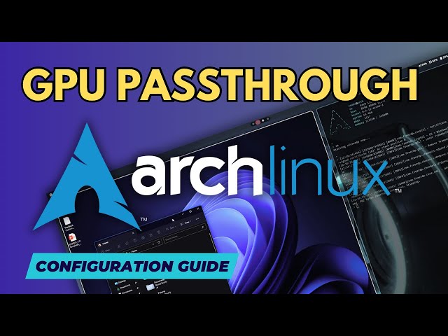 Install GPU Passthrough on Arch Linux. HYPRLAND and Qtile integration with Looking Glass and RDP.